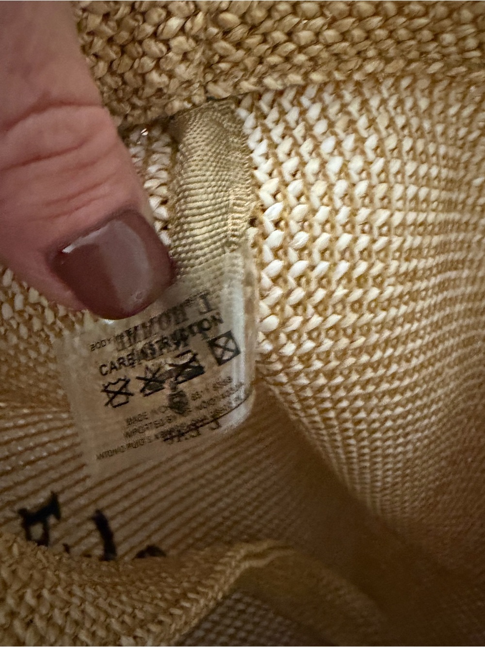Gift with purchase Prada Natural Beige Jute Tote with Black Logo - Picture 8 of 12